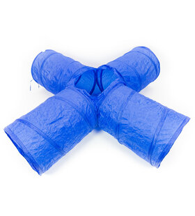 ProCyoN Agility tunnel kruis blauw 175x45 cm.