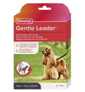 Beaphar Anti trek tuig Gentle Leader zwart maat M voor de middel grote hond