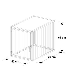 Hundos  Hondenbench  model DK maat S