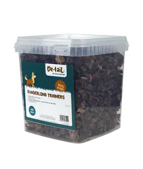 De-Tail Hondenbeloningsnoepjes long trainers 100% vlees  emmer 5 liter -1kg