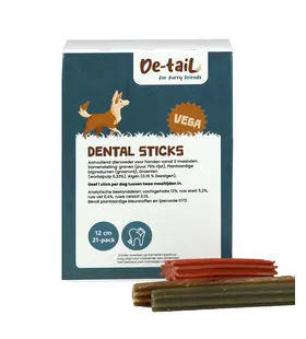 De-Tail Dental Sticks 12 cm vega doos 21 stuks