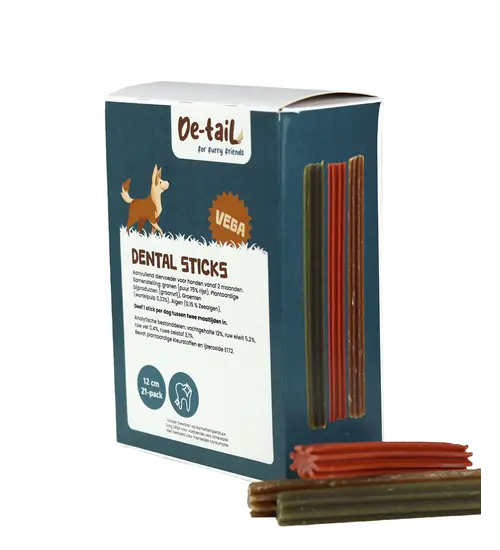 DeTail Dental Sticks 12 cm vega doos 21 stuks Autobench.nl