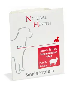 Natural Health  Dog Steamed P&S Lamb & Rice omdoos 7x395 gram
