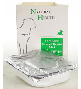 Natural Health  Dog Steamed Carnivore Chicken omdoos 7x 395 gram