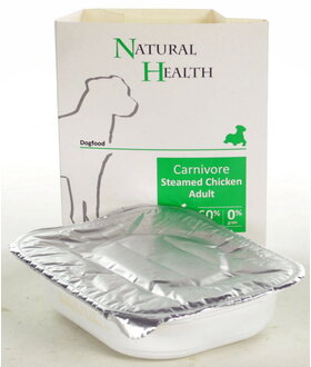Natural Health  Dog Steamed Carnivore Chicken omdoos 7x 395 gram