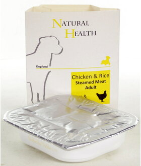 Natural Health  Dog Steamed P&S Chicken & Rice omdoos 7x 395 gram