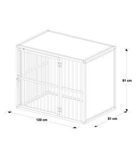 Hundos Hondenbench Model DL Maat XL