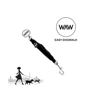 WAW Easy Dog Walk zwart schokbreker