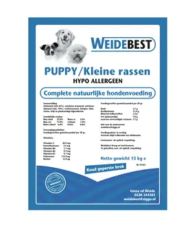 WeideBest Hondenbrok geperst hypoallergeen Puppy / Kleine rassen