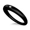 Black ring with litte diamond
