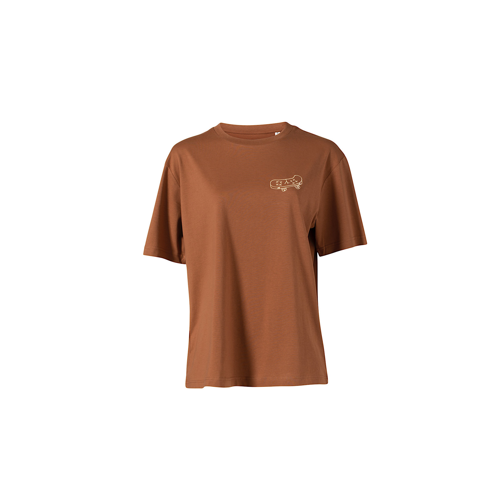 WILD STYLE WILD STYLE relaxed t-shirt embroided Unisex – caramel
