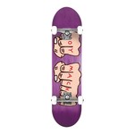 TOY MACHINE TOY MACHINE FISTS WOODGRAIN COMPLETE  PURPLE 7.75