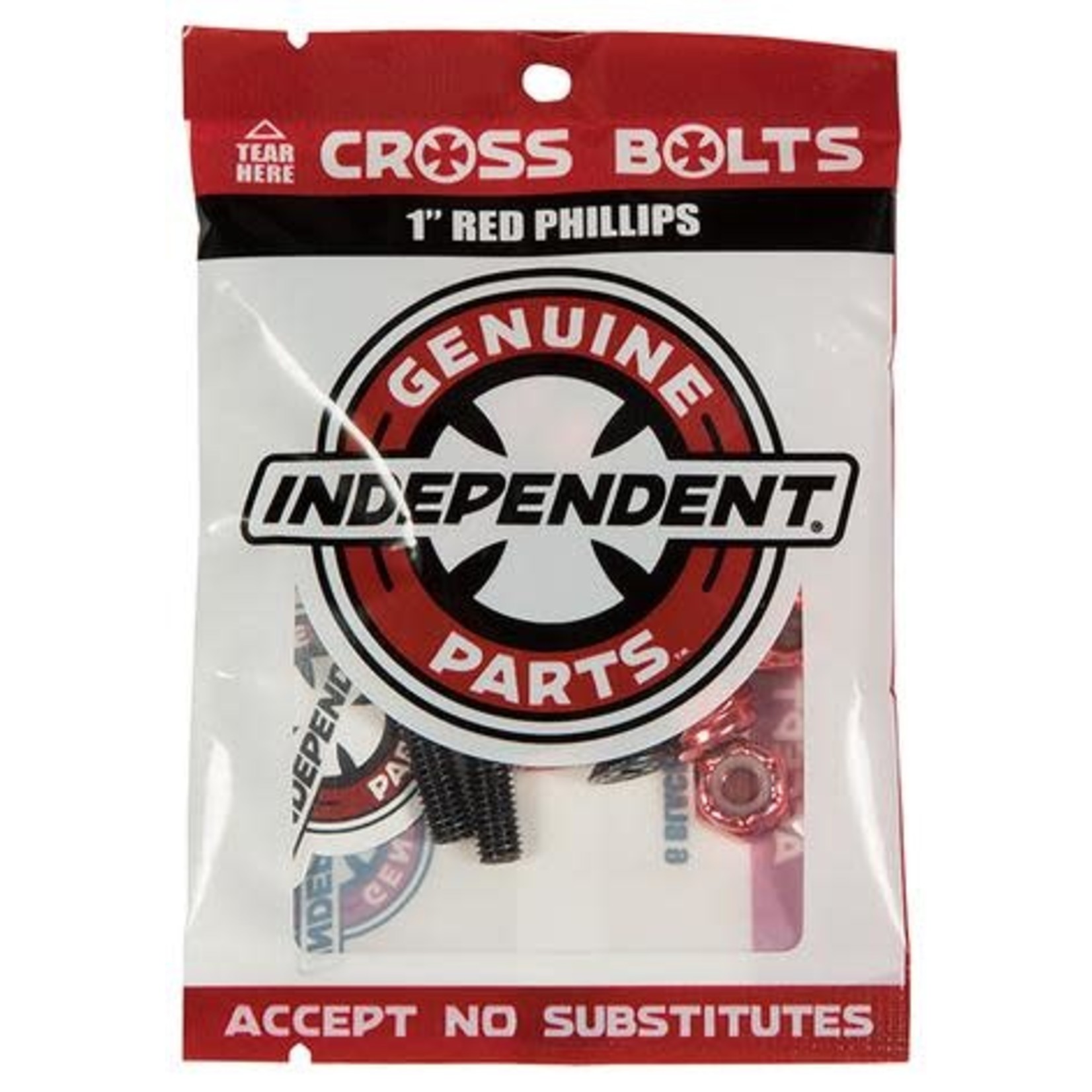 INDEPENDENT Independent 1" Red Black Cross