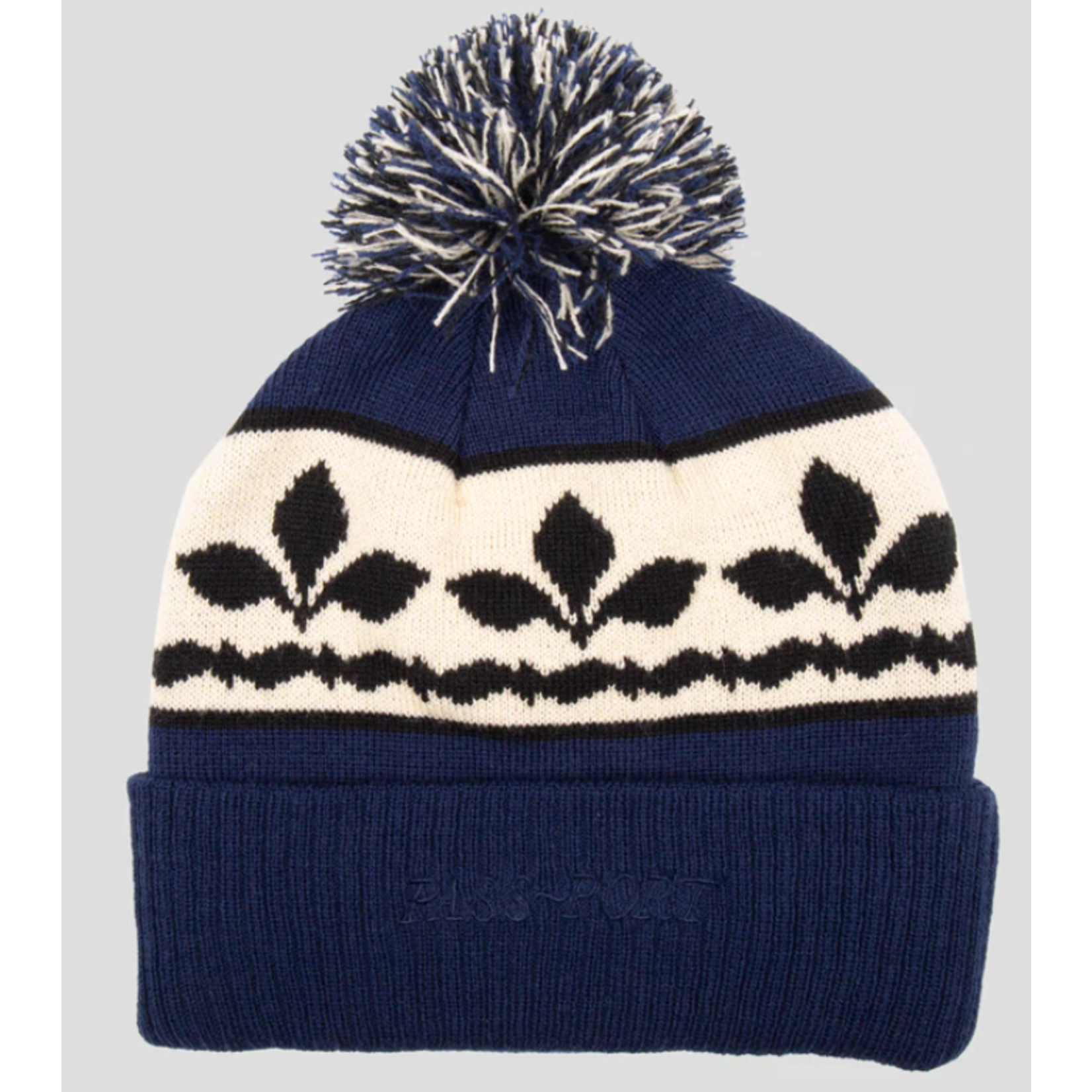 PASS-PORT PASS~PORT "ORNATE" POM POM BEANIE NAVY