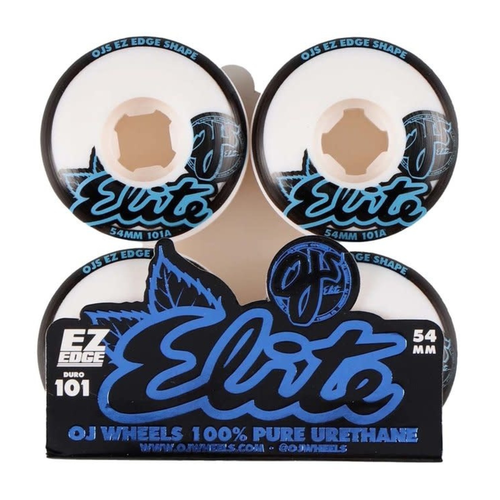 OJ OJ WHEELS Elite Ez Edge White - 54 Mm 101 A