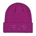 RAVE CORE LOGO BEANIE PLUM