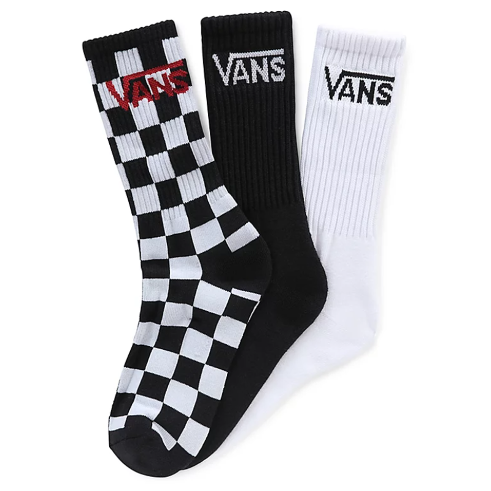 VANS VANS CLASSIC CREW  BLACK CHECK (3 PAAR)