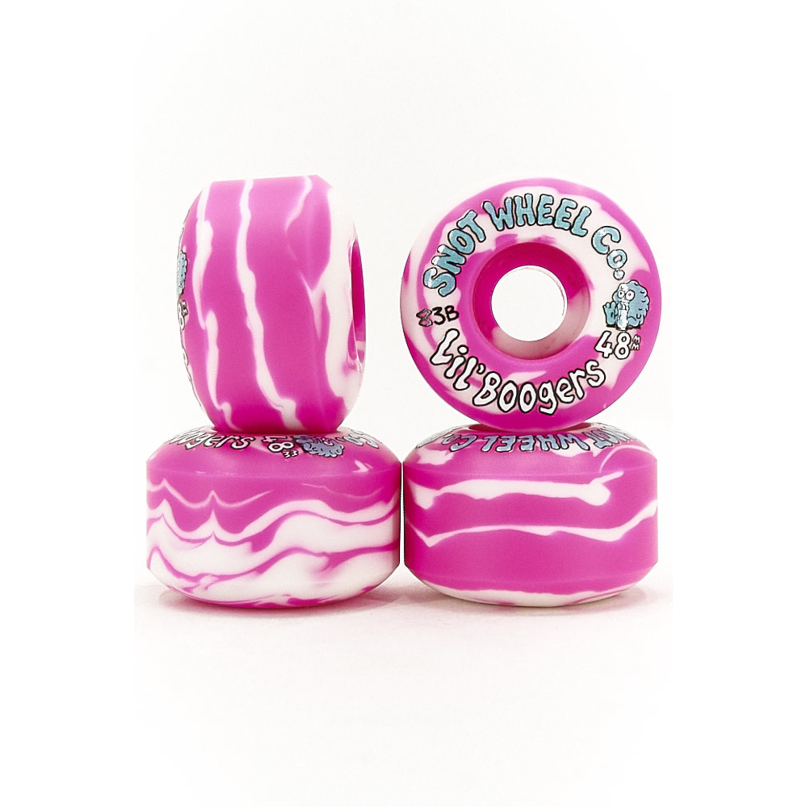 SNOT Snot Wheels Lil Boogers Swirl 83b 48mm Pink White