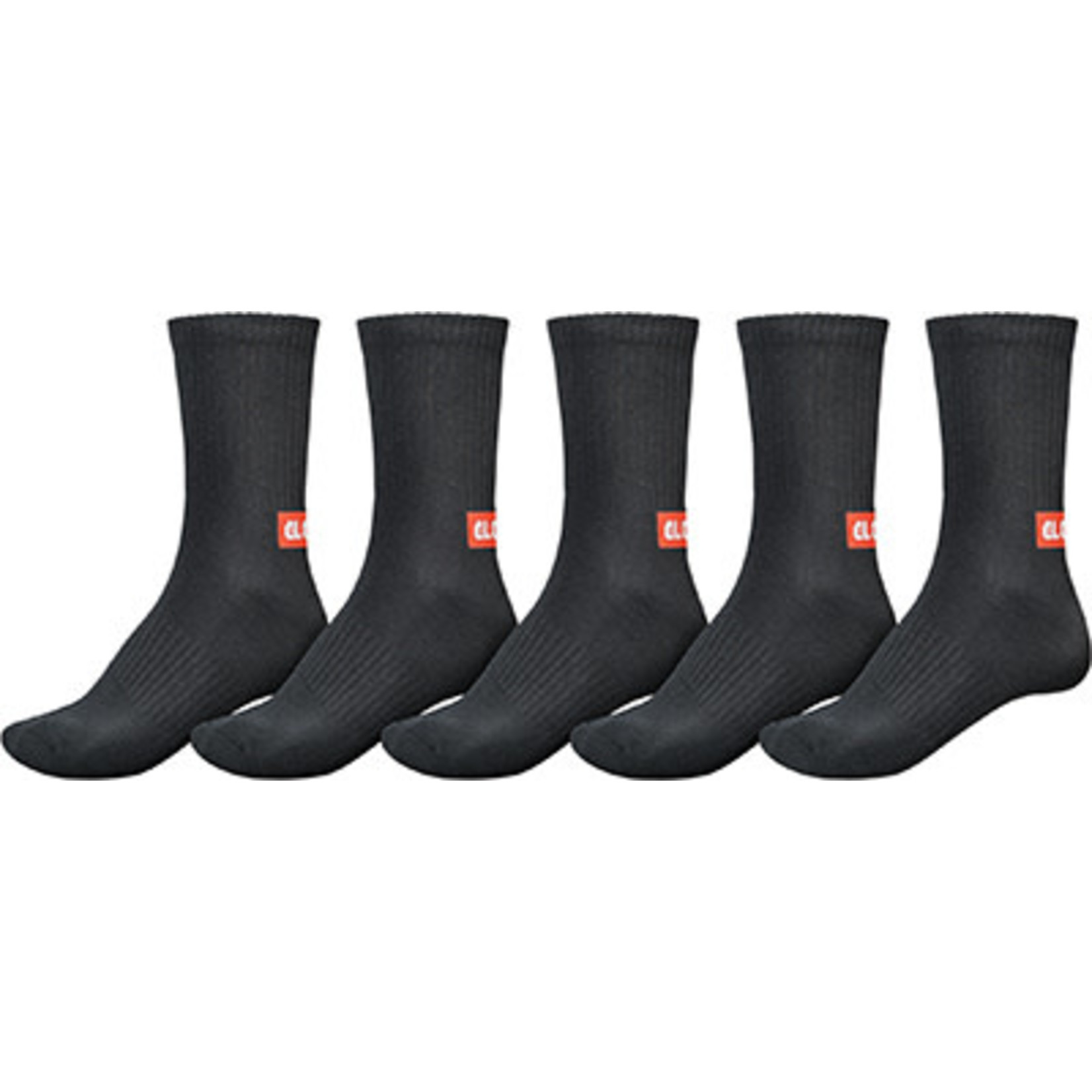 GLOBE GLOBE MINIBAR CREW SOCK 5 PACK - Black 39-45