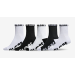 GLOBE GLOBE KIDS QUARTER SOCK 5 PACK BLK/WHT 33-40