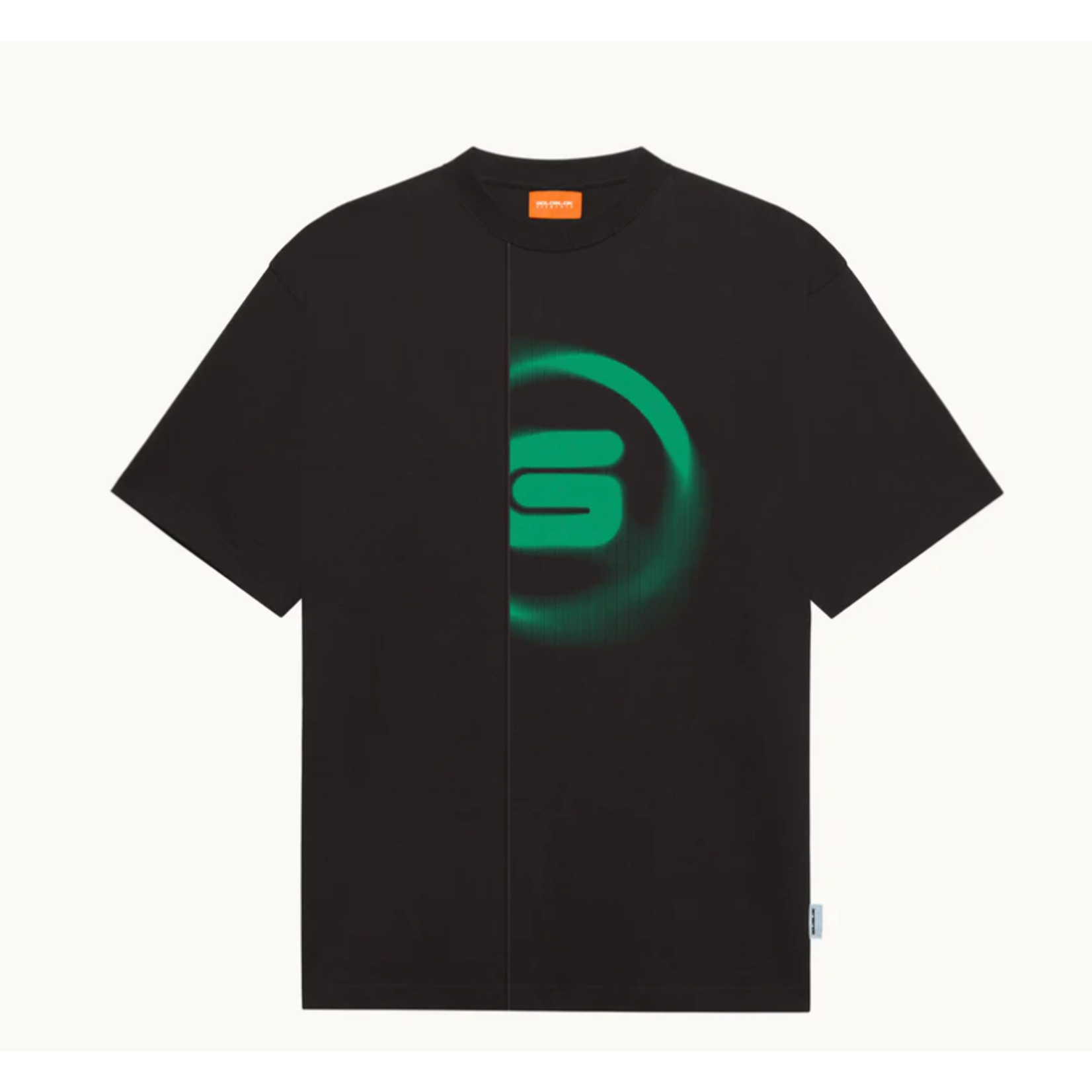 GOLDBLOK GOLDBLOK GREEN DISTORTED FRONT TEE BLACK BEAN