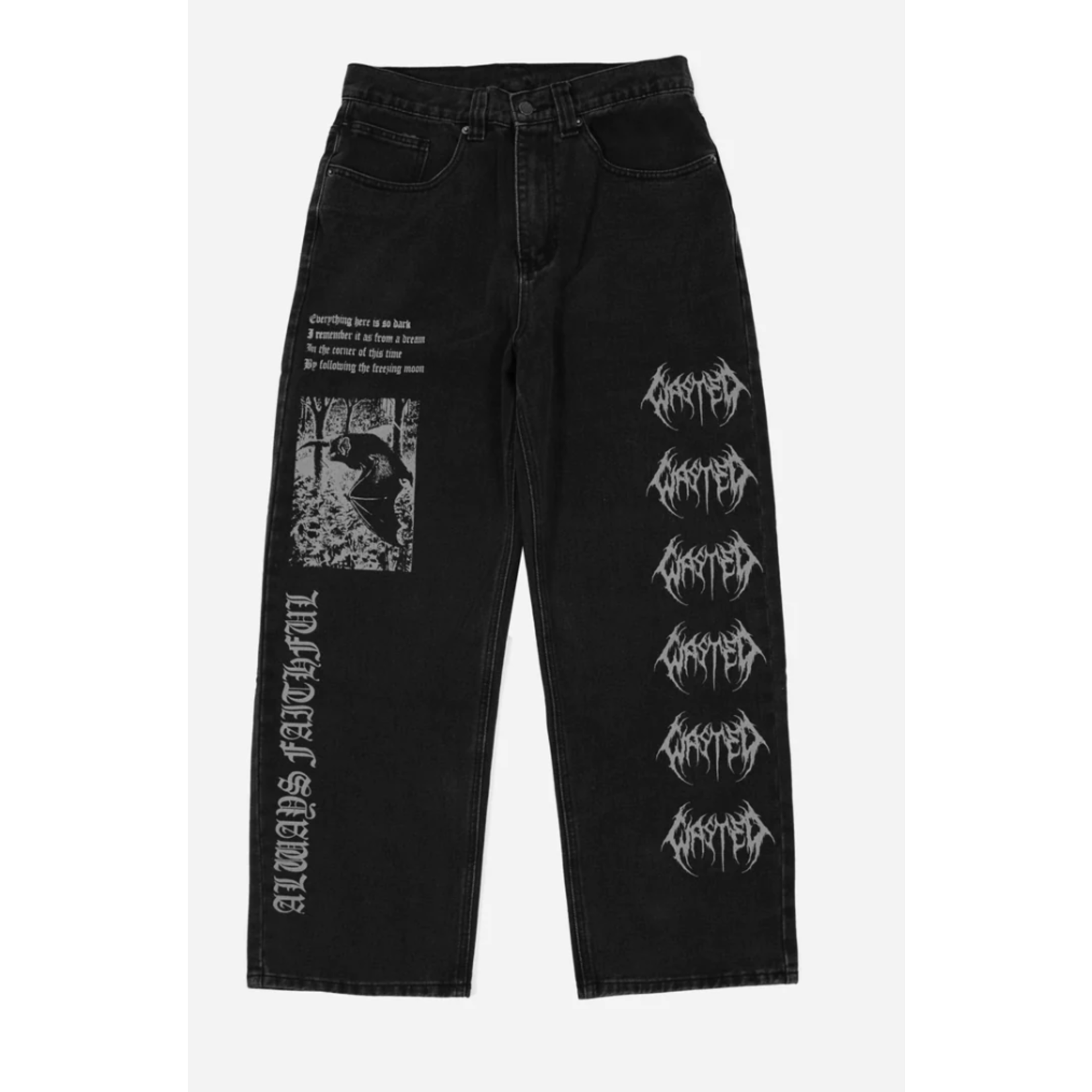 WASTED PARIS Wasted Paris Casper Pant Sight - Black