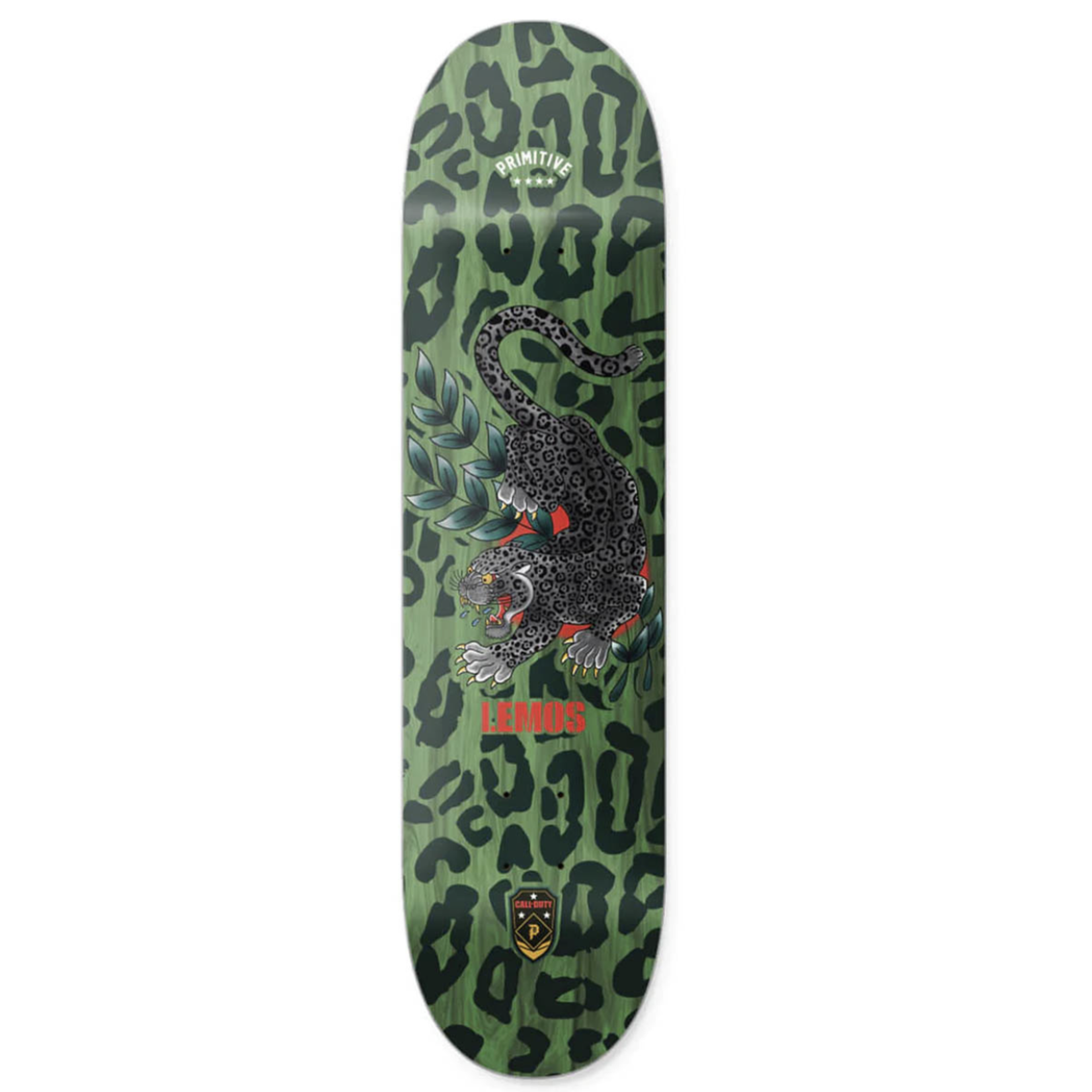 PRIMITIVE PRIMITIVE Lemos Call Of Duty Black Jaguar Deck Green - 8.25