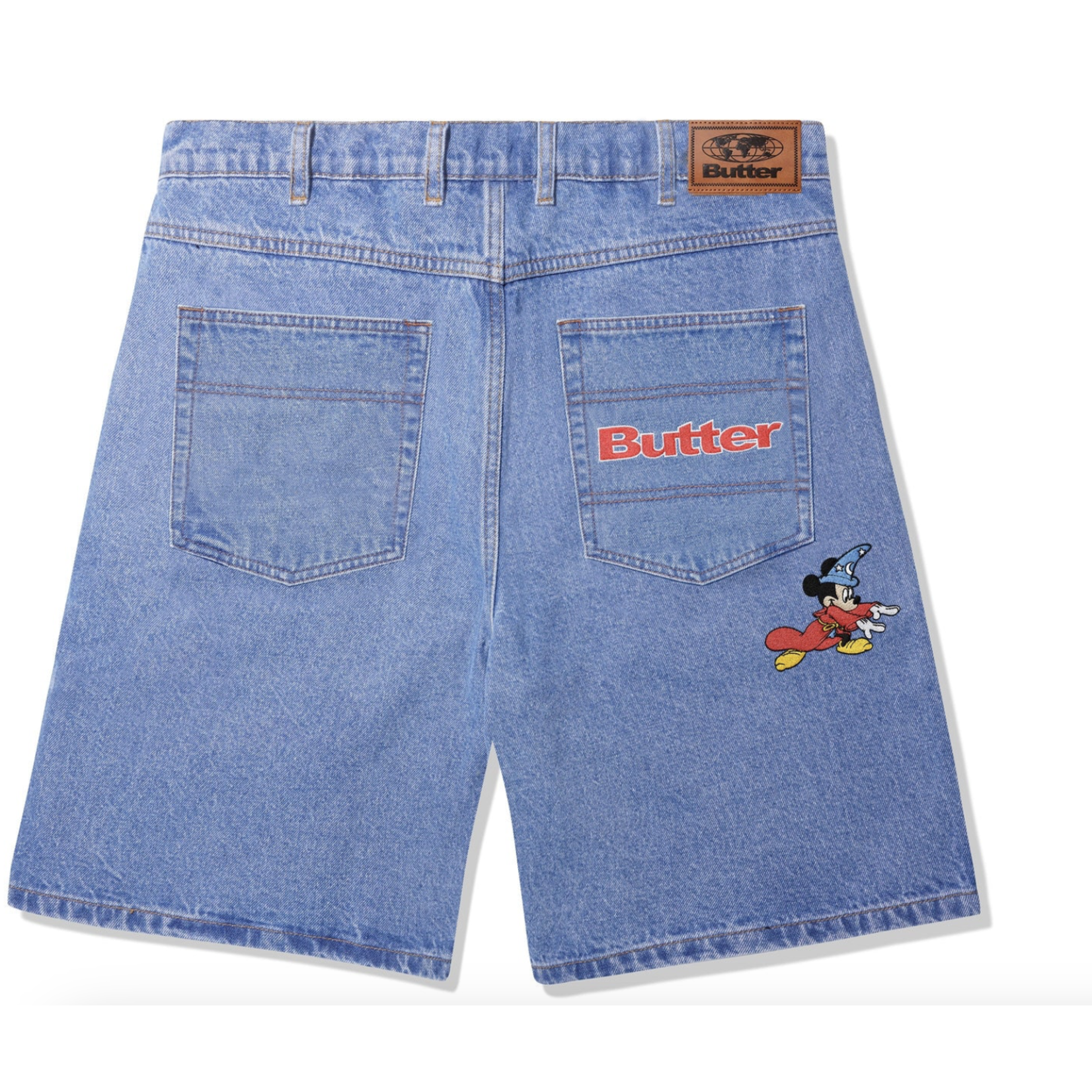 BUTTER GOODS BUTTER GOODS Sorcerer Baggy Denim Shorts, Washed Indigo