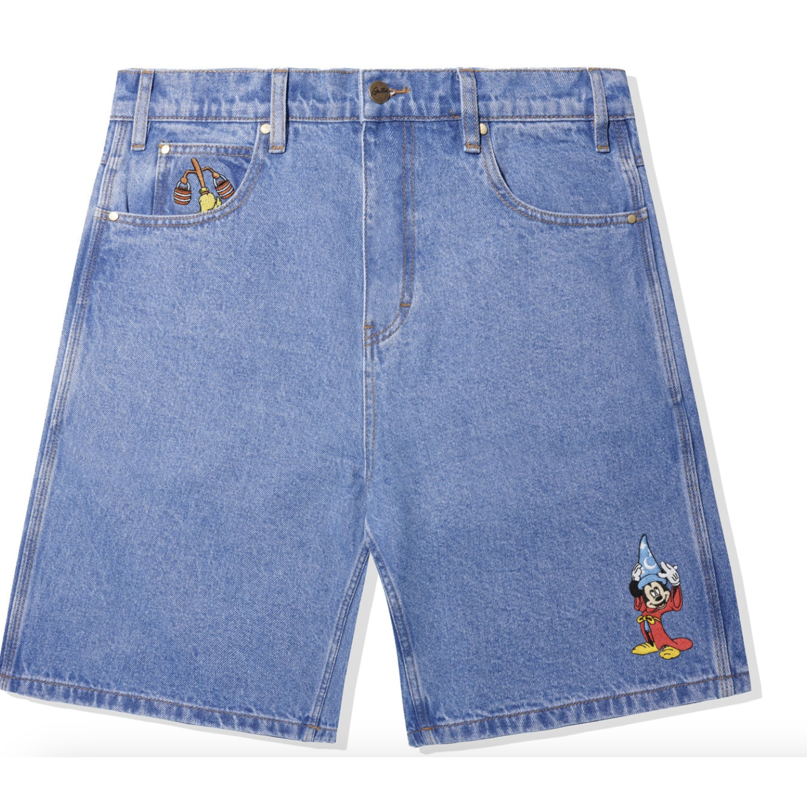 BUTTER GOODS BUTTER GOODS Sorcerer Baggy Denim Shorts, Washed Indigo