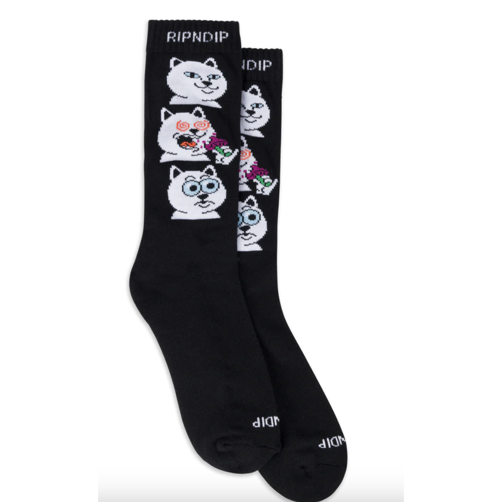 RIPNDIP RIPNDIP - SHROOM DIET SOCKS - BLACK