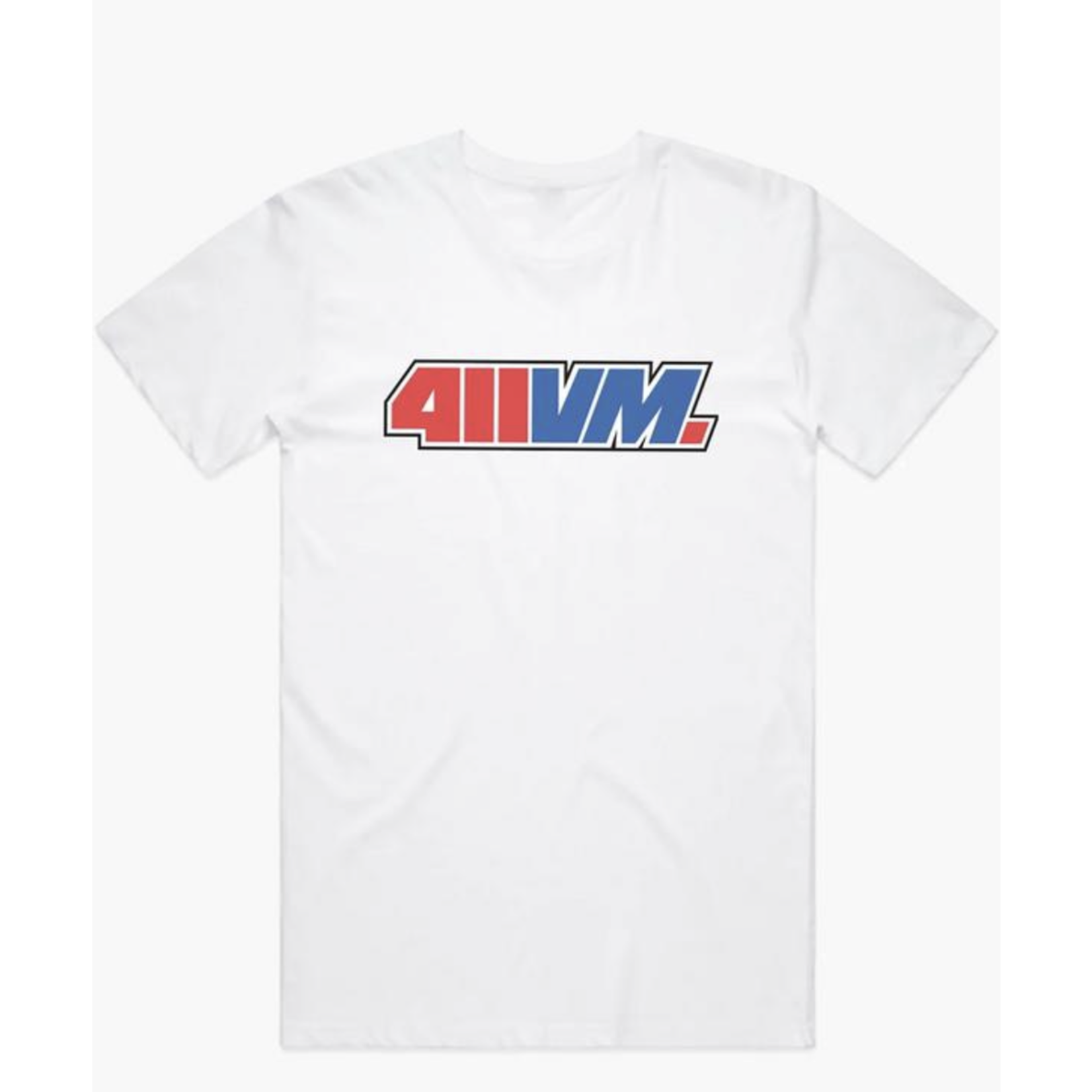 411VM 411VM T-SHIRT WHITE (RED BLUE)