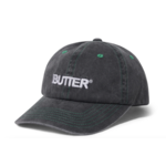 BUTTER GOODS BUTTER GOODS Rounded Logo 6 Panel Washed Black