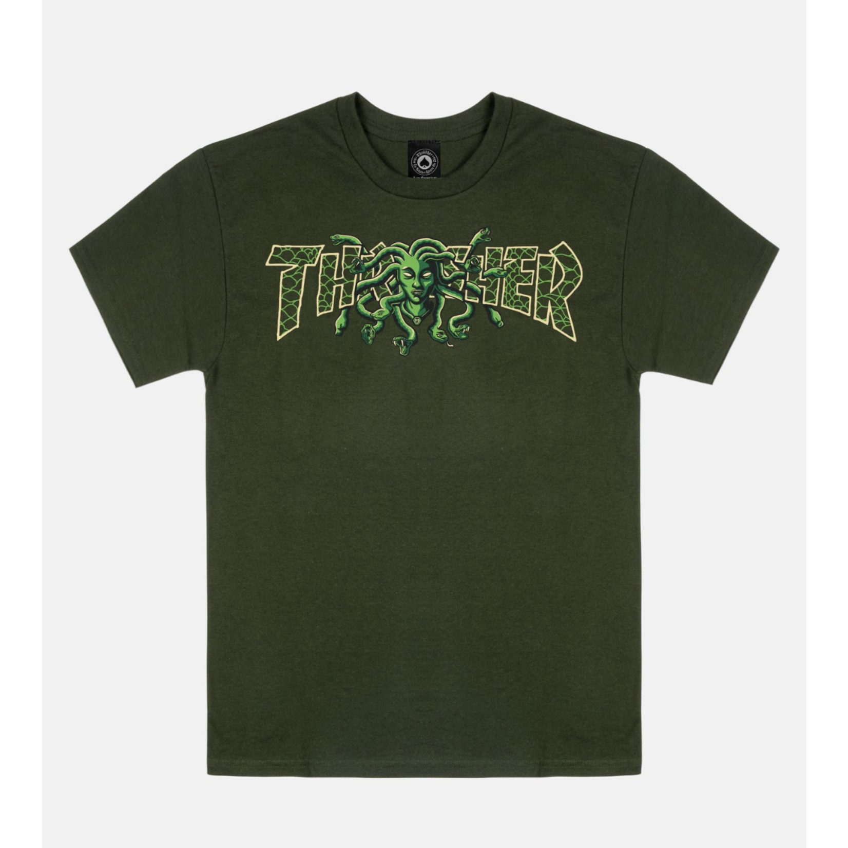 THRASHER THRASHER MEDUSA T-SHIRT FOREST GREEN