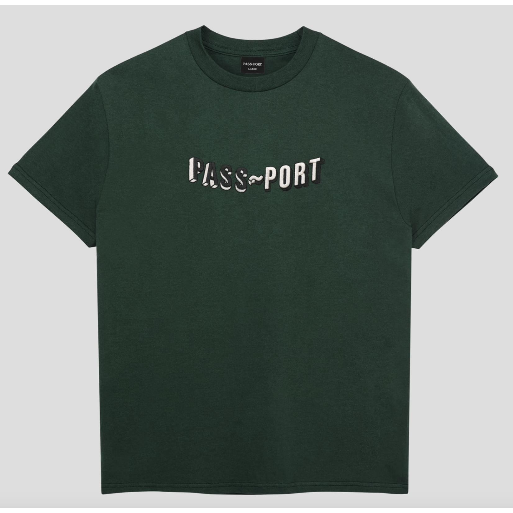 PASS-PORT Pass~Port   Sunken Logo tee Green