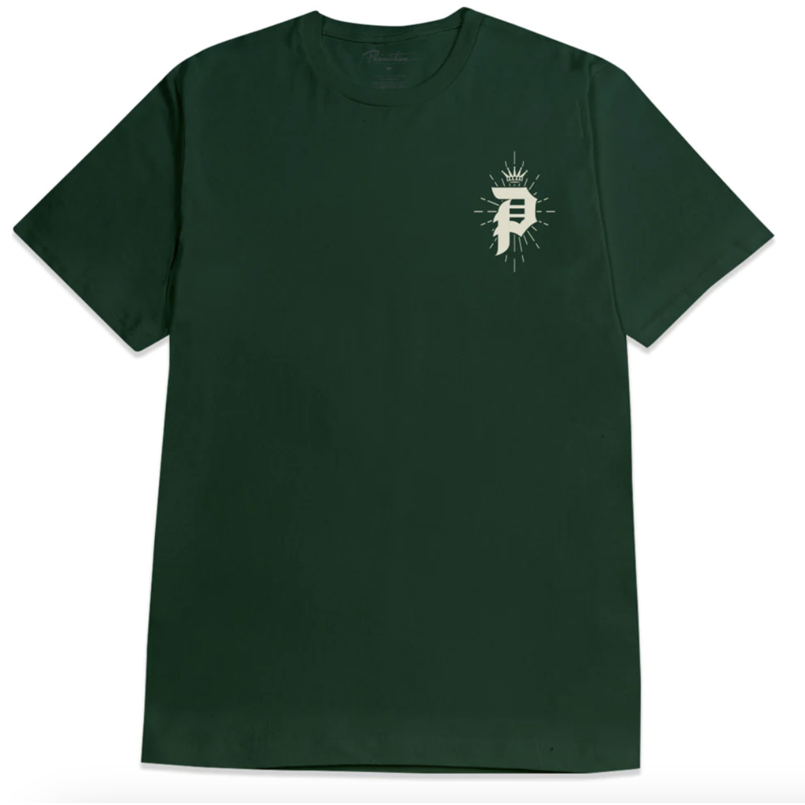 PRIMITIVE PRIMITIVE GOLD PACK - BLESSED TEE - FOREST GREEN