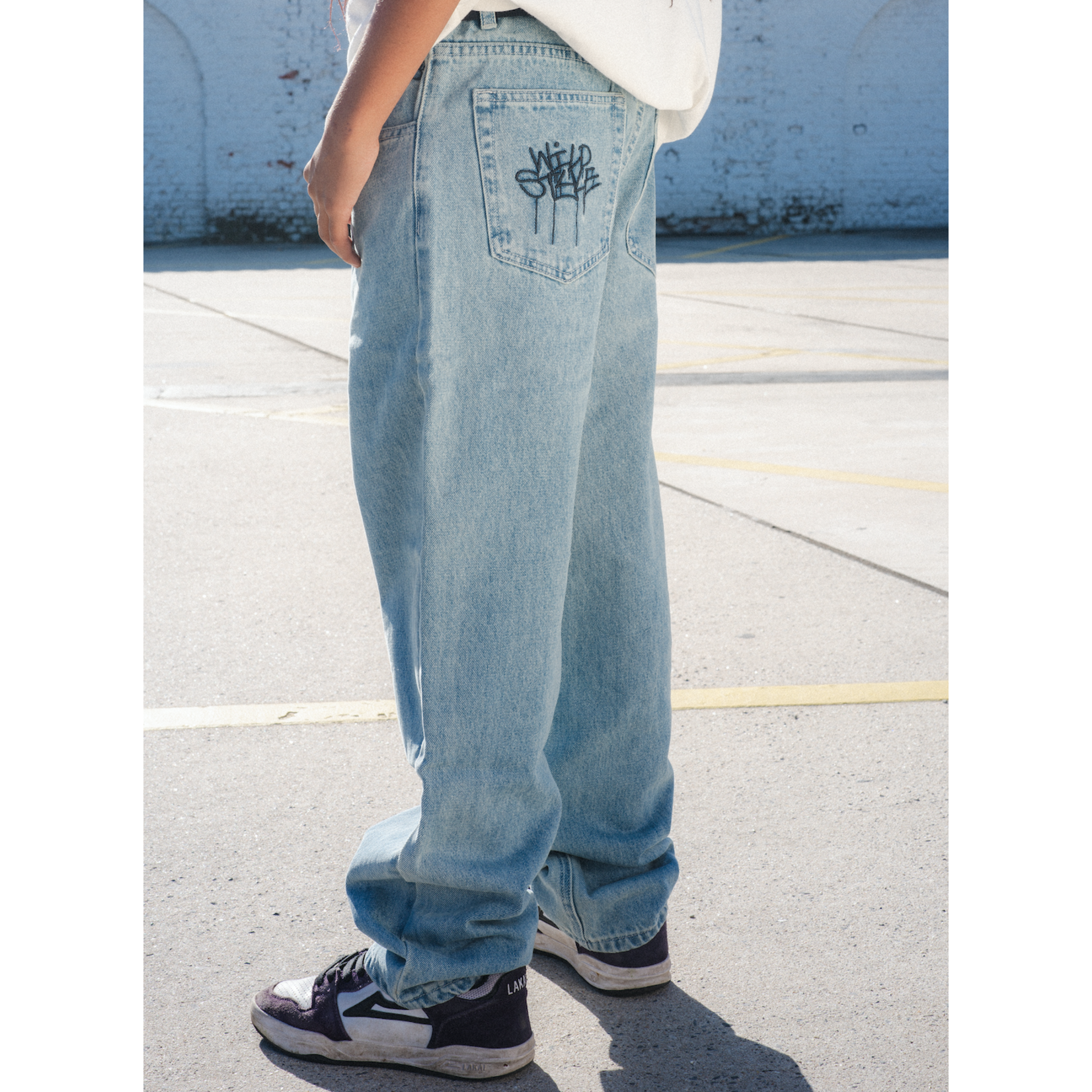 WILD STYLE WILD STYLE - Wild Pants - Light Blue Denim