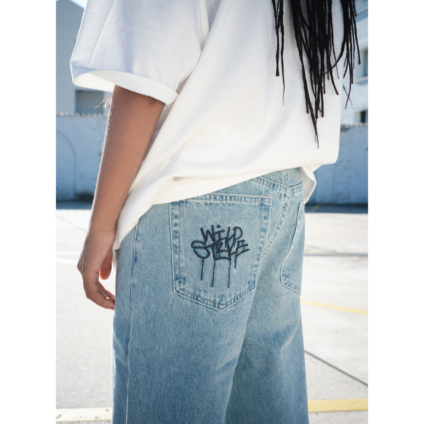 WILD STYLE WILD STYLE - Wild Pants - Light Blue Denim