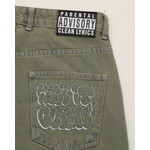 KEEP IT CLEAN KEEP IT CLEAN LOOSE PANTS THROW UP - GREEN