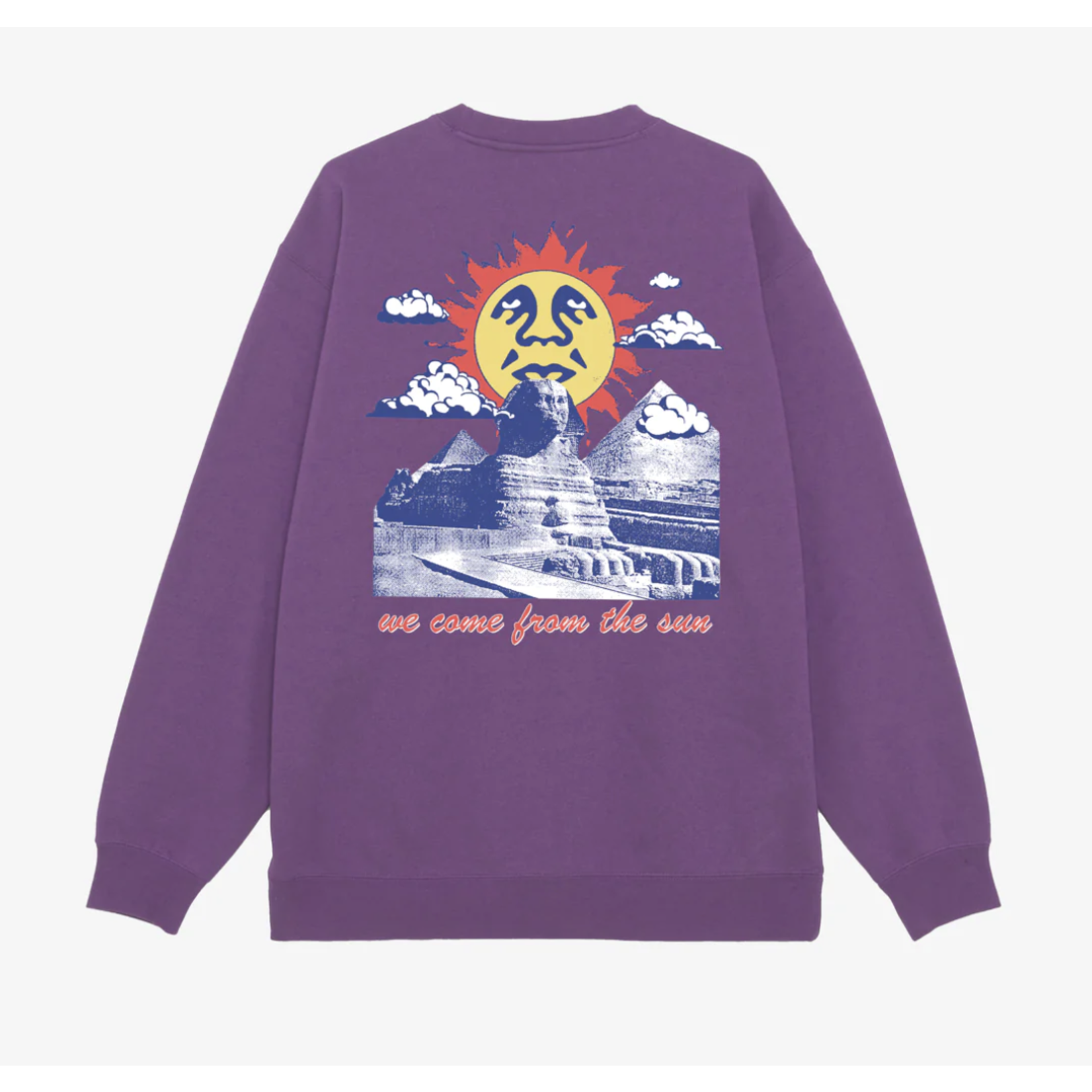 OBEY OBEY  we come from the sun Crewneck Dewberry