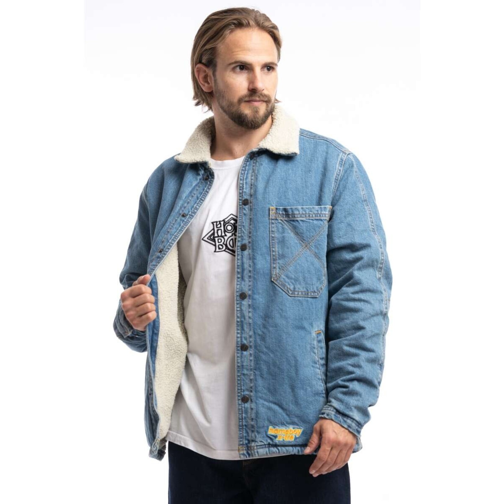 HOMEBOY HOMEBOY SHERPA Jacket Denim MOON