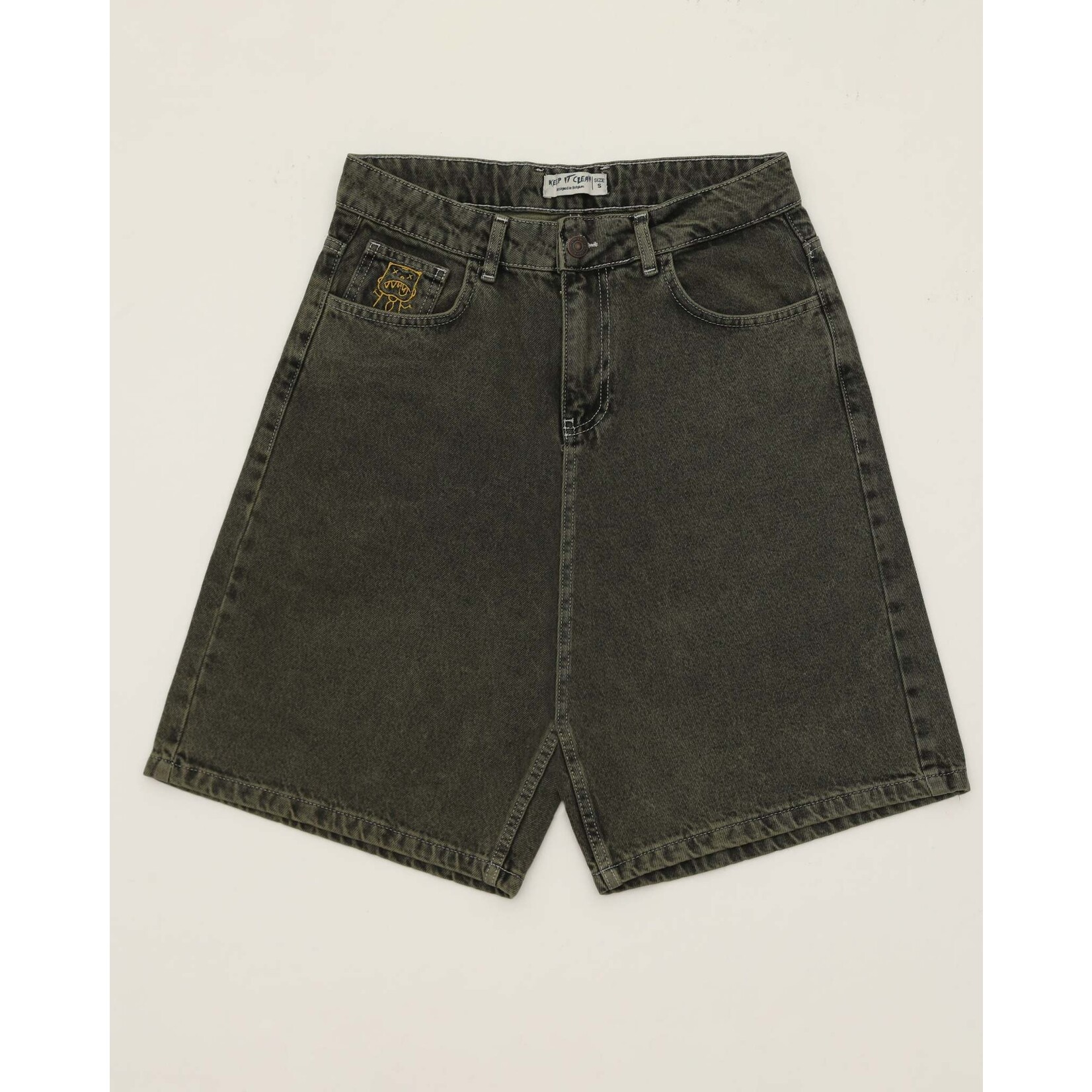 KEEP IT CLEAN KEEP IT CLEAN LOOSE SHORT - BLACK/GREEN