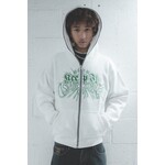 KEEP IT CLEAN KEEP IT CLEAN DIVINE FULL ZIPPER HOOD - WHITE/GREEN