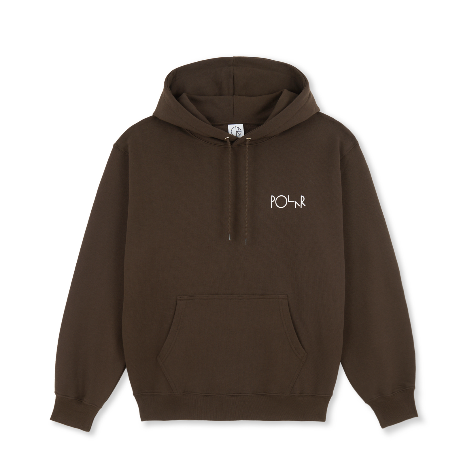 POLAR POLAR Stroke Logo Dave Hoodie Chocolate