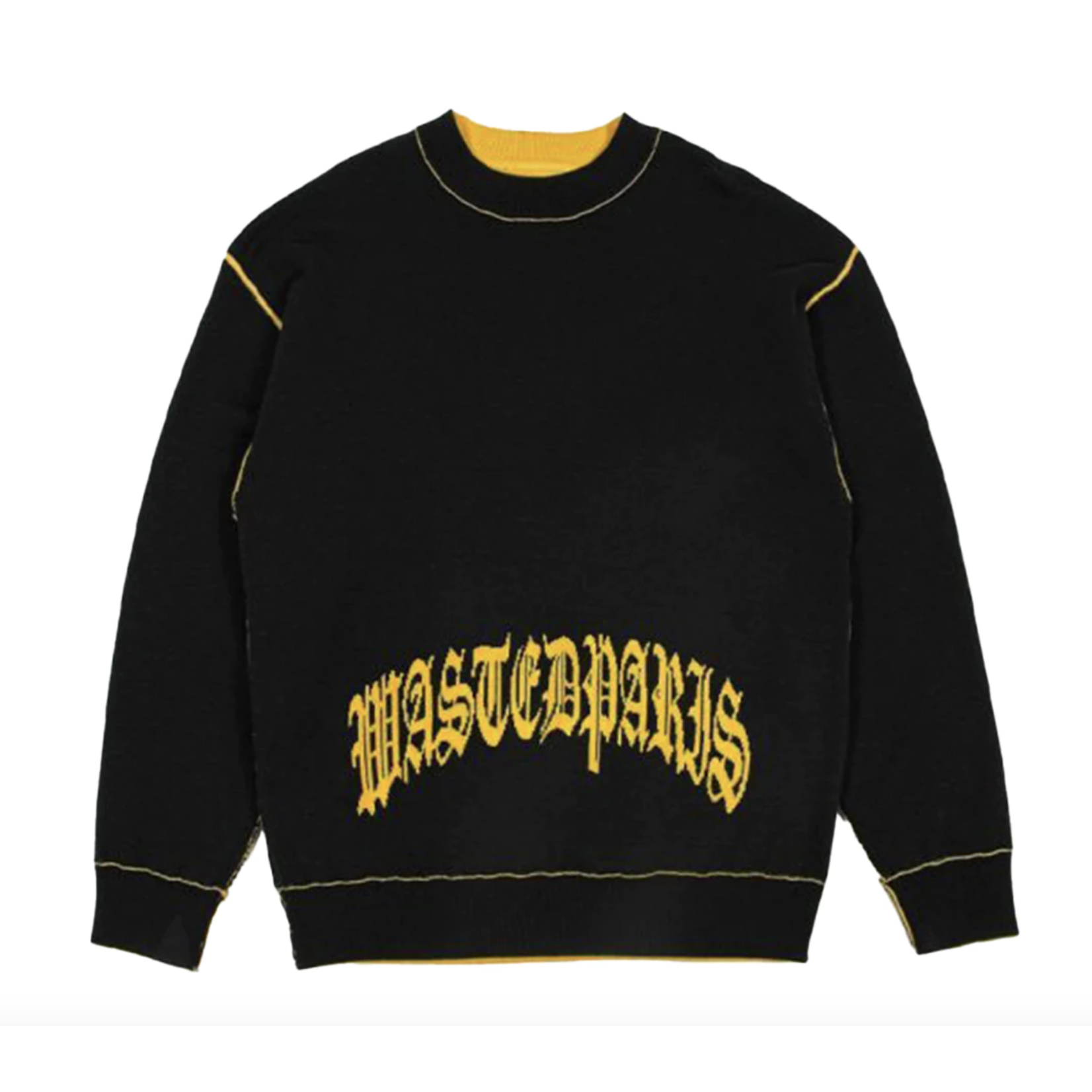 WASTED PARIS Wasted Paris - Sweater Reverse Kingdom - Black/Yellow