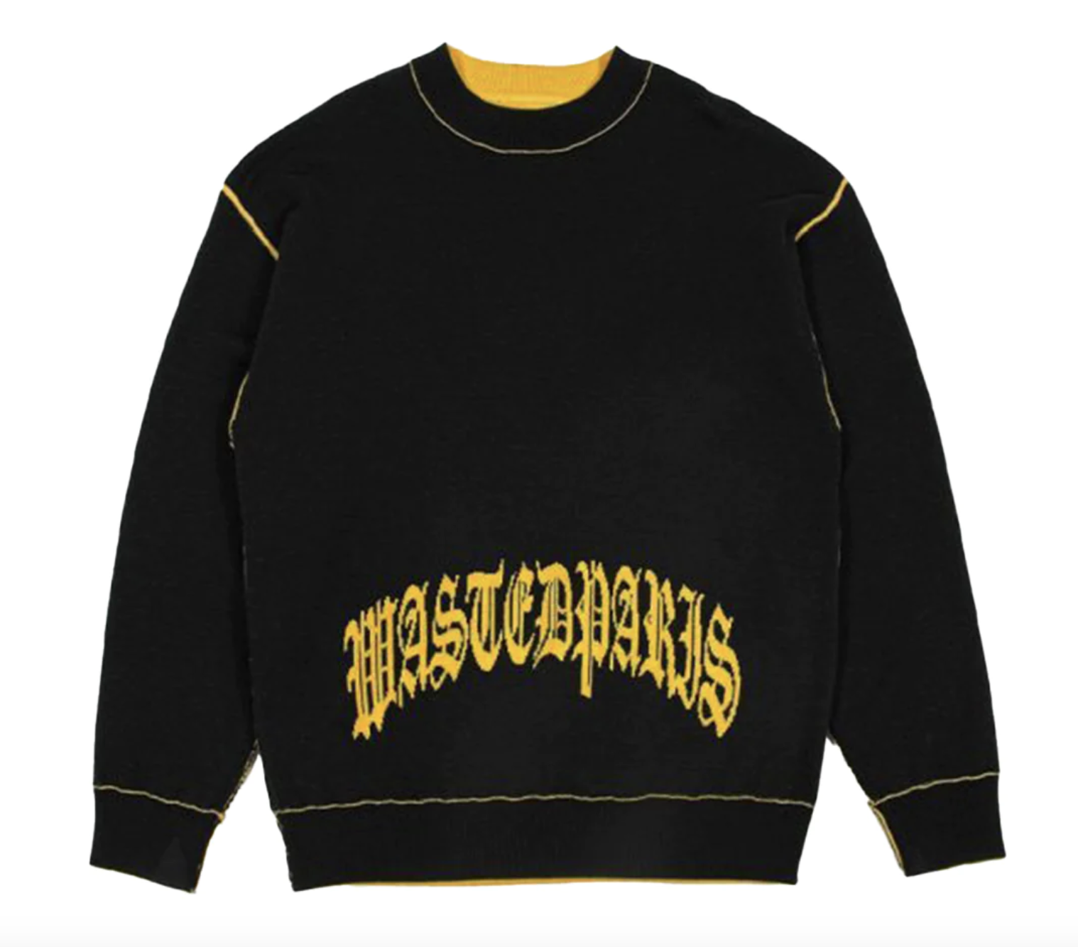 WASTED PARIS Wasted Paris - Sweater Reverse Kingdom - Black/Yellow 