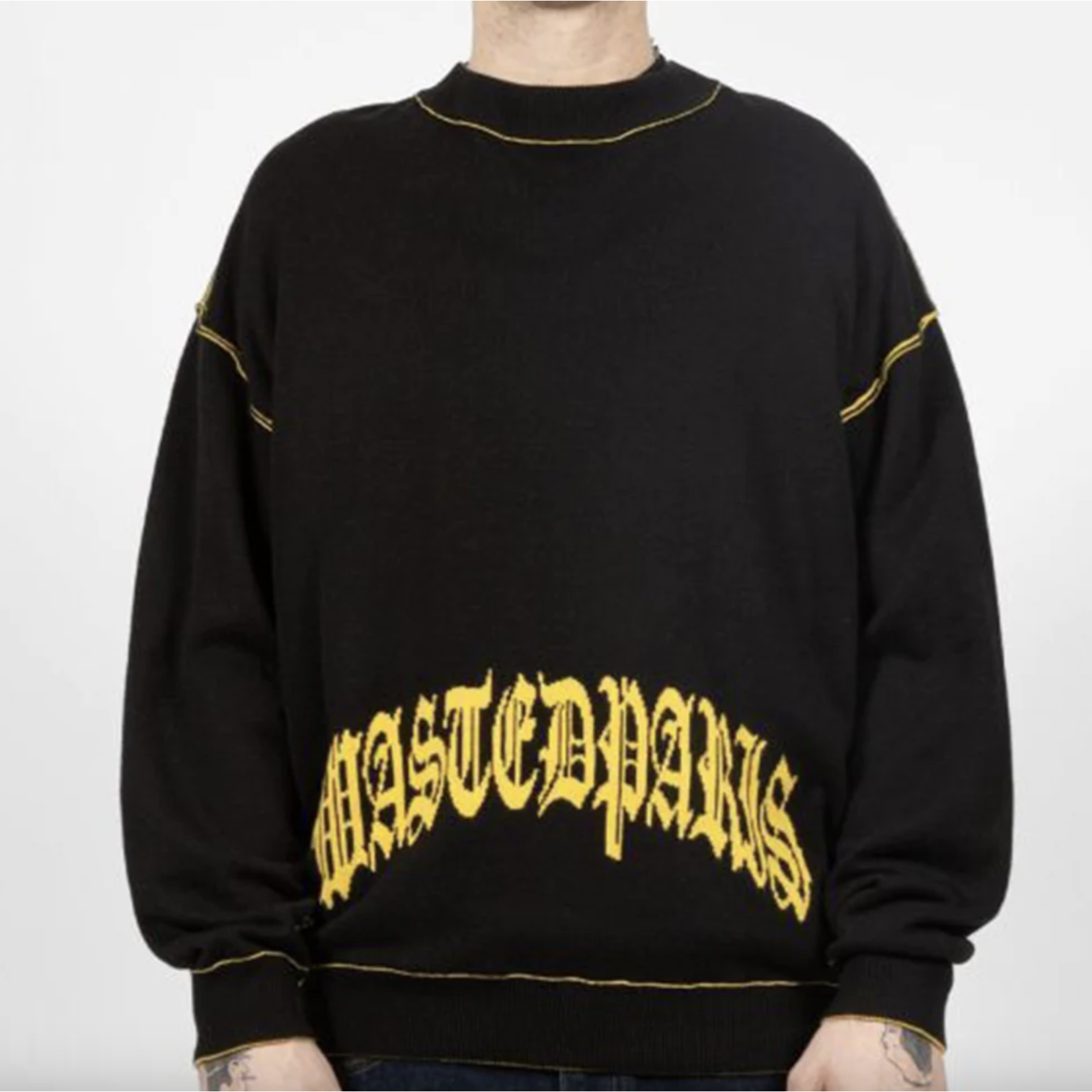 WASTED PARIS Wasted Paris - Sweater Reverse Kingdom - Black/Yellow