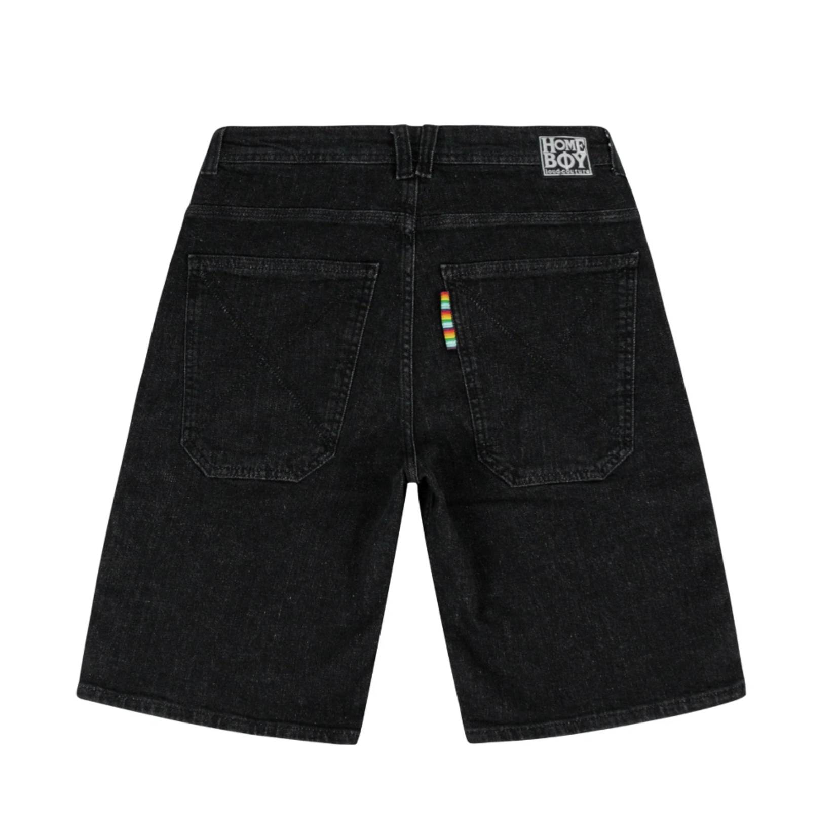 HOMEBOY HOMEBOY X-TRA BAGGY DENIM SHORTS WASHED BLACK