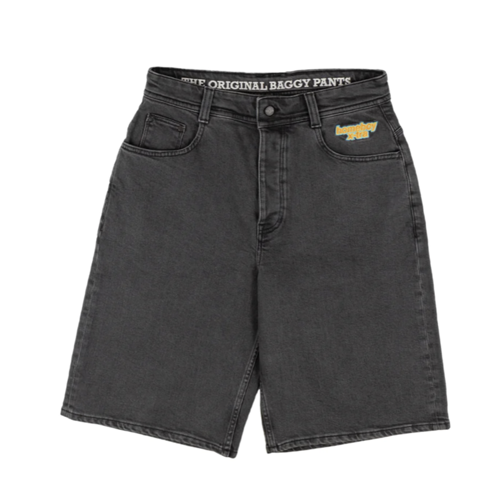 HOMEBOY HOMEBOY X-TRA BAGGY DENIM SHORTS WASHED GREY