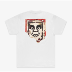 OBEY OBEY RIPPED ICON T-SHIRT WHITE