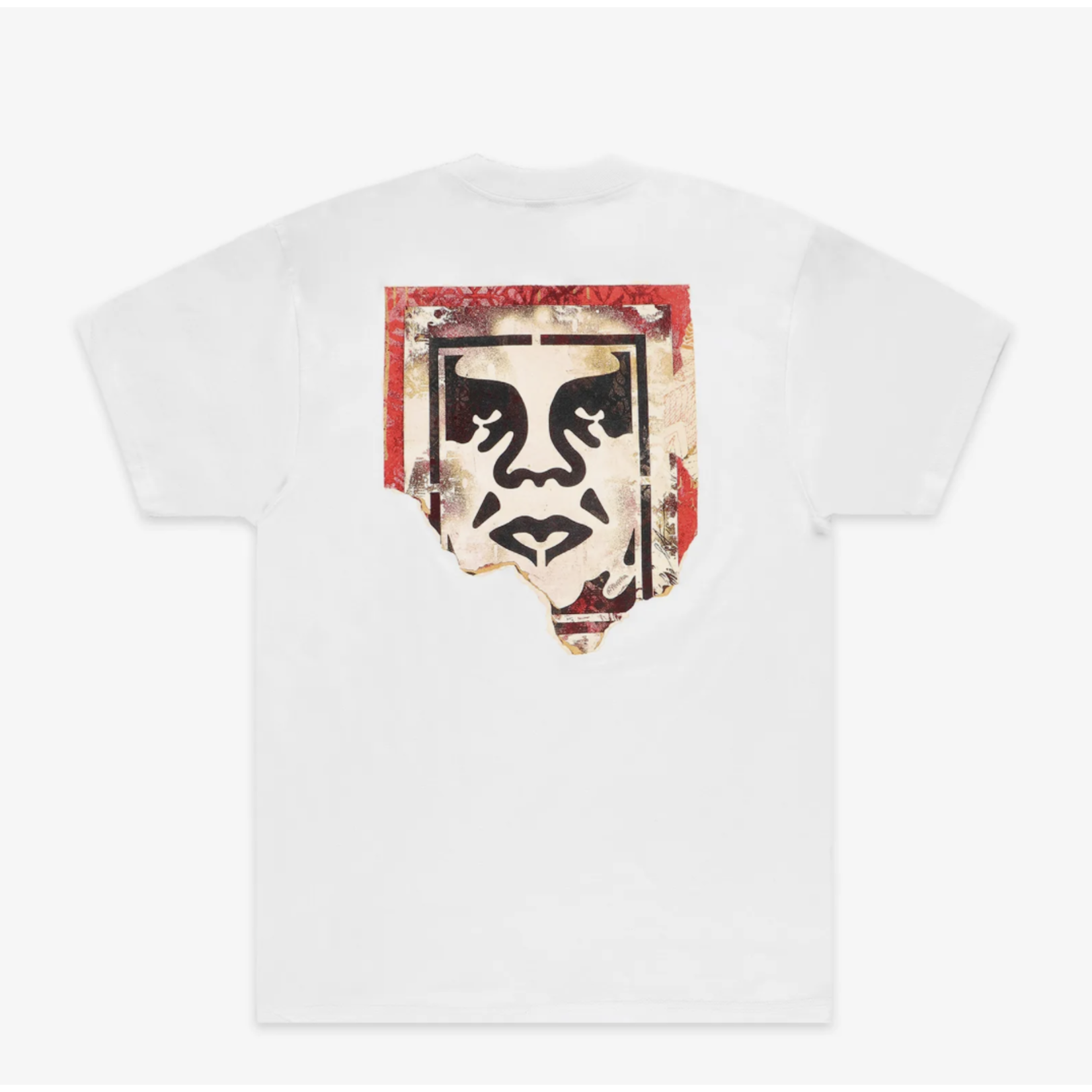 OBEY OBEY RIPPED ICON T-SHIRT WHITE